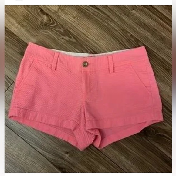 Lilly Pulitzer Walsh Hot Pink Textured Shorts Size 14 - Picture 2 of 9